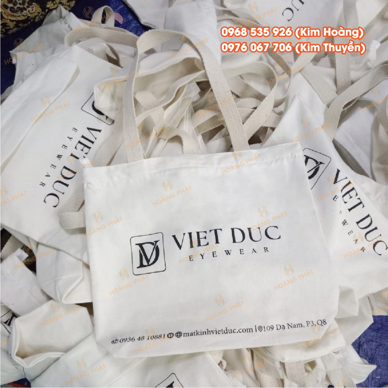 Túi đeo chéo canvas cỡ lớn 21 tui canvas co lon viet duc eyewear