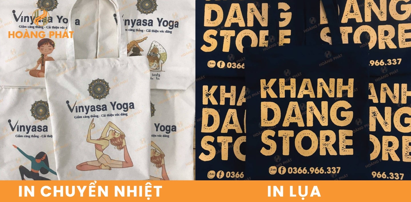 Các phương pháp in túi vải bố canvas
