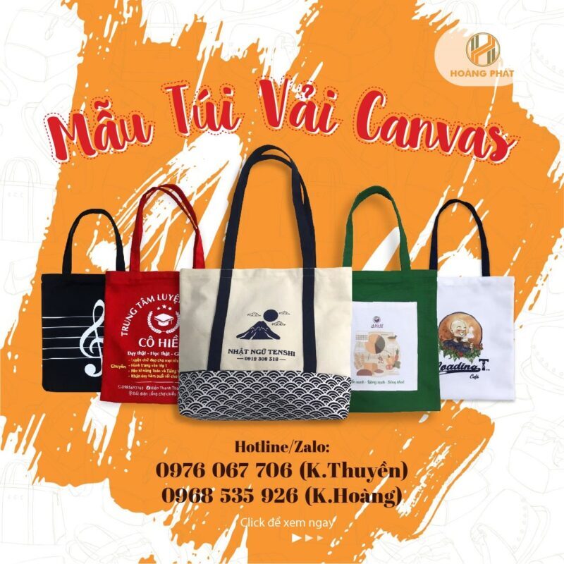 Mẫu túi vải canvas